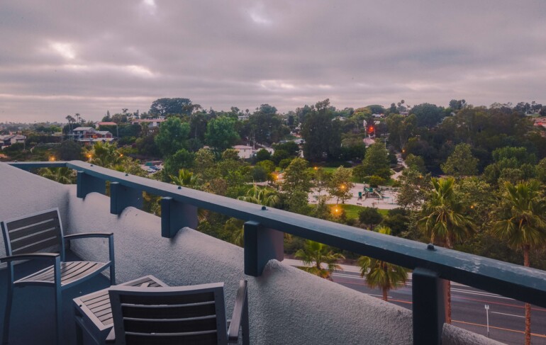 Sunset view from hotel